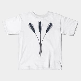 Wheat Field (Misty Navy) Kids T-Shirt